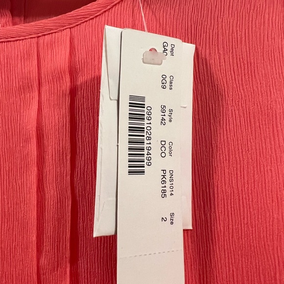 J.Crew Silk Pintuck Blouse (Neon Rose) NWT Size 2 - Picture 5 of 7